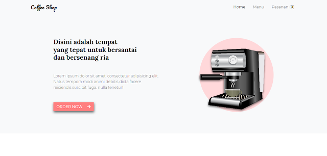 Aplikasi Pemesanan Kopi Cafe Berbasis Web