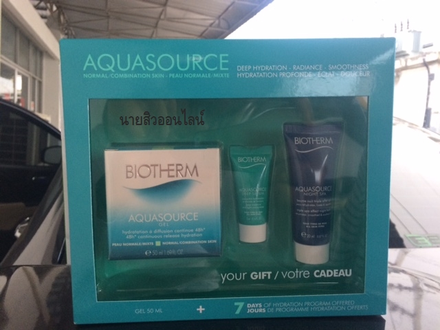 รีวิวแกะกล่อง ::: BIOTHERM AQUASOURCE GEL  ครีมบำรุงเพื่อคนเป็นสิว