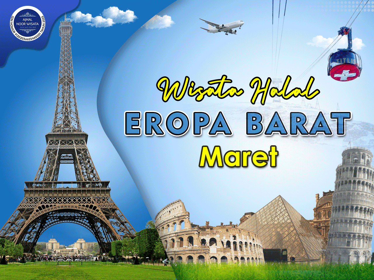Paket Wisata Halal Tour Eropa Barat Bulan Maret 2024