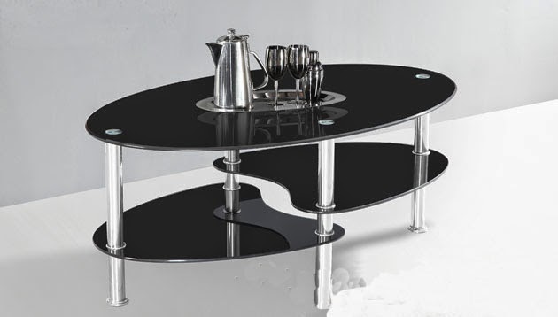 Black Glass Coffee Table