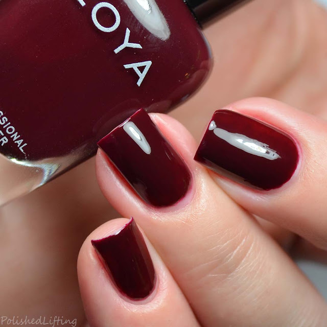 deep red creme nail polish