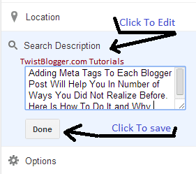 Adding Meta Description To Each Post