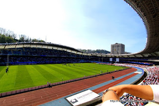 The rugby stadium in San Sebastian