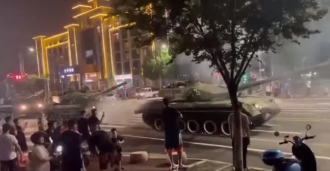 China Deploys Tanks To Protect Banks From Protesters Demanding Their Money