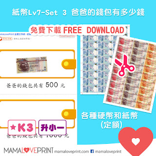 Mama Love Print 自製工作紙  - 認識香港的錢幣 Level 5 - 運用”元" 和 "角" 去購物活動教學 (綜合篇) Hong Kong Money Worksheets - Shopping Activities Kindergarten Preschool Homeschooling Learning Activities Shopping Experience