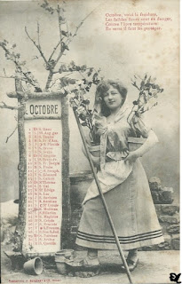 calendrier mois octobre
