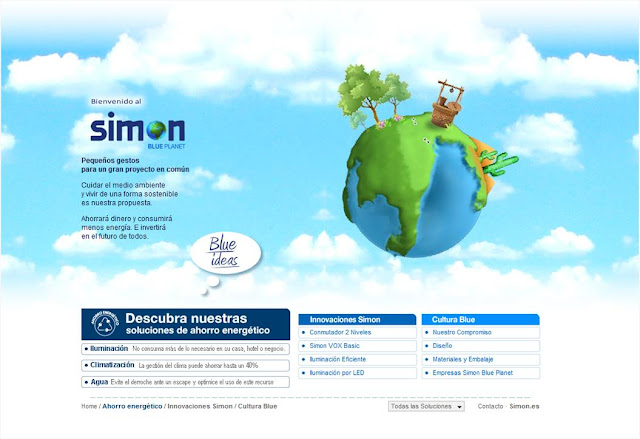 Barcelona Virtual ha creado el nuevo microsite medioambiental Simon Blue Planet