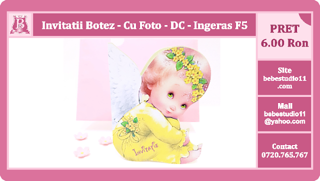 invitatii botez ingeras