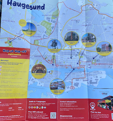 Haugesund, Norway hop on hop off bus map