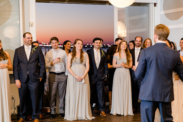 Waterfront Fall Wedding at the Chesapeake Bay Beach Club photographed by Heather Ryan Photography