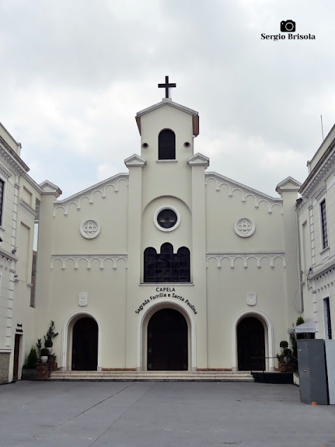 Vista da fachada da Capela Sagrada Família e Madre Paulina - Ipiranga - São Paulo