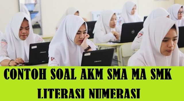 Latihan Contoh Soal AKM SMA MA SMK tentang Literasi Numerasi