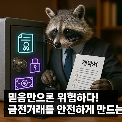믿음만으론 위험하다! 금전거래를 안전하게 만드는 3가지 장치