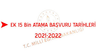 Ön Başvuru ve Sözlü Sınav Merkezi Tercihlerinin Alınması: 27/09/2021 08/10/2021 Adayların Sözlü Sınava Alınacakları Sınav Merkezlerinin İlanı : 25/10/2021 Sözlü Sınavların Yapılıması 12-27/11/2021 Karantina Uygulaması Nedeniyle Sözlü Sınava Katılamayan Adayların Başvurularının Alınıması 12/11/2021 09/12/2021 Karantina Uygulaması Nedeniyle Sözlü Sınava Katılamayan Adayların Sözlü Sınavlarının Yapılması 13-17/12/2021 Sözlü Sınav Sonuçlarınım İlanı 27/12/2021 Sözlü Sınav Sonuçlarına İlişkin İtirazların Alınması 03/01/2022 07/01/2022 Sözlü Sınav Sonuçları İtirazların Sonuçlandırılması 14/01/2022 Atama Tercihlerinin Alınması 21-26/01/2022 Atama Sonuçlarının Açıklanması 31/01/2022