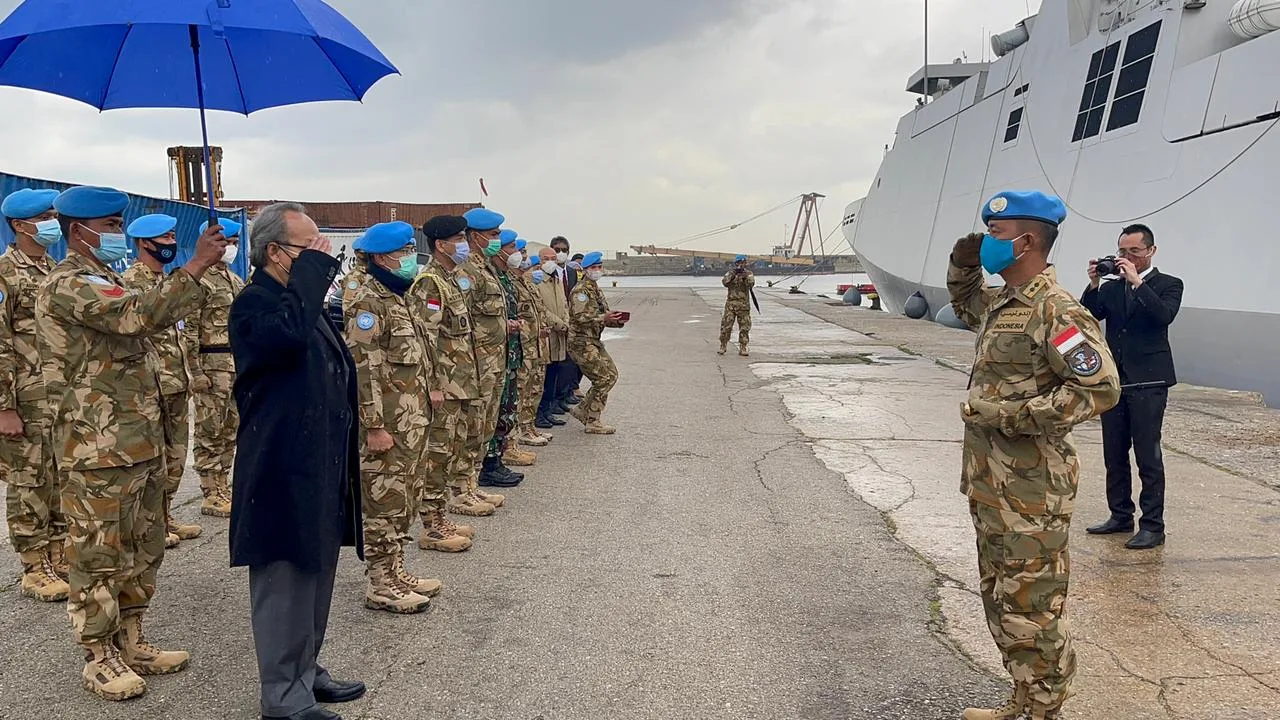 KRI Sultan Iskandar Muda Tiba di Lebanon untuk Misi Perdamaian