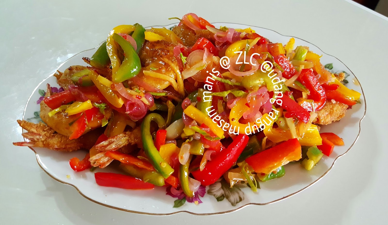 ZULFAZA LOVES COOKING: Udang rangup masam manis