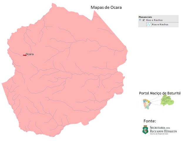 Ocara - Rios e riachos