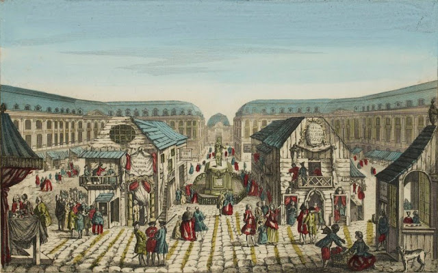 quadro da feira de la Saint Ovide na Praça Vendôme  