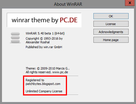 WinRAR 5.40 Final 32 Bit 62 Bit Free Download (Lifetime Serial)