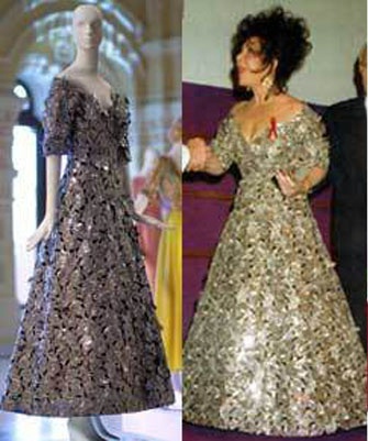 TWO DESIGNER SILK EVENING GOWNS, 1990-2000 sold at auction on 9th April |  Augusta Auctions