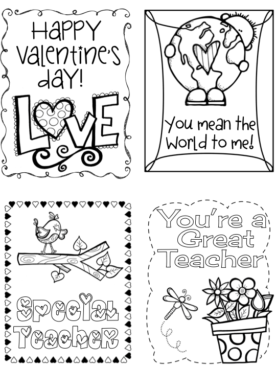 Teacher Valentines Coloring 10