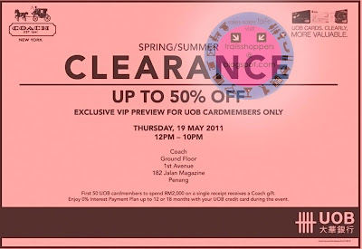 Coach Spring Summer Clearance Penang