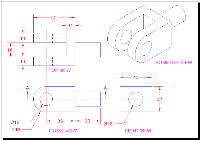  Tehnik Menggambar Penampang Bagian "SECTION VIEW"