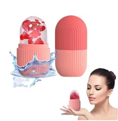 Reusable Facial Ice Roller – Instant Face Lift, Pore Tightening & Glowing Skin | DIY Ice Therapy