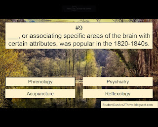 The correct answer is Phrenology.