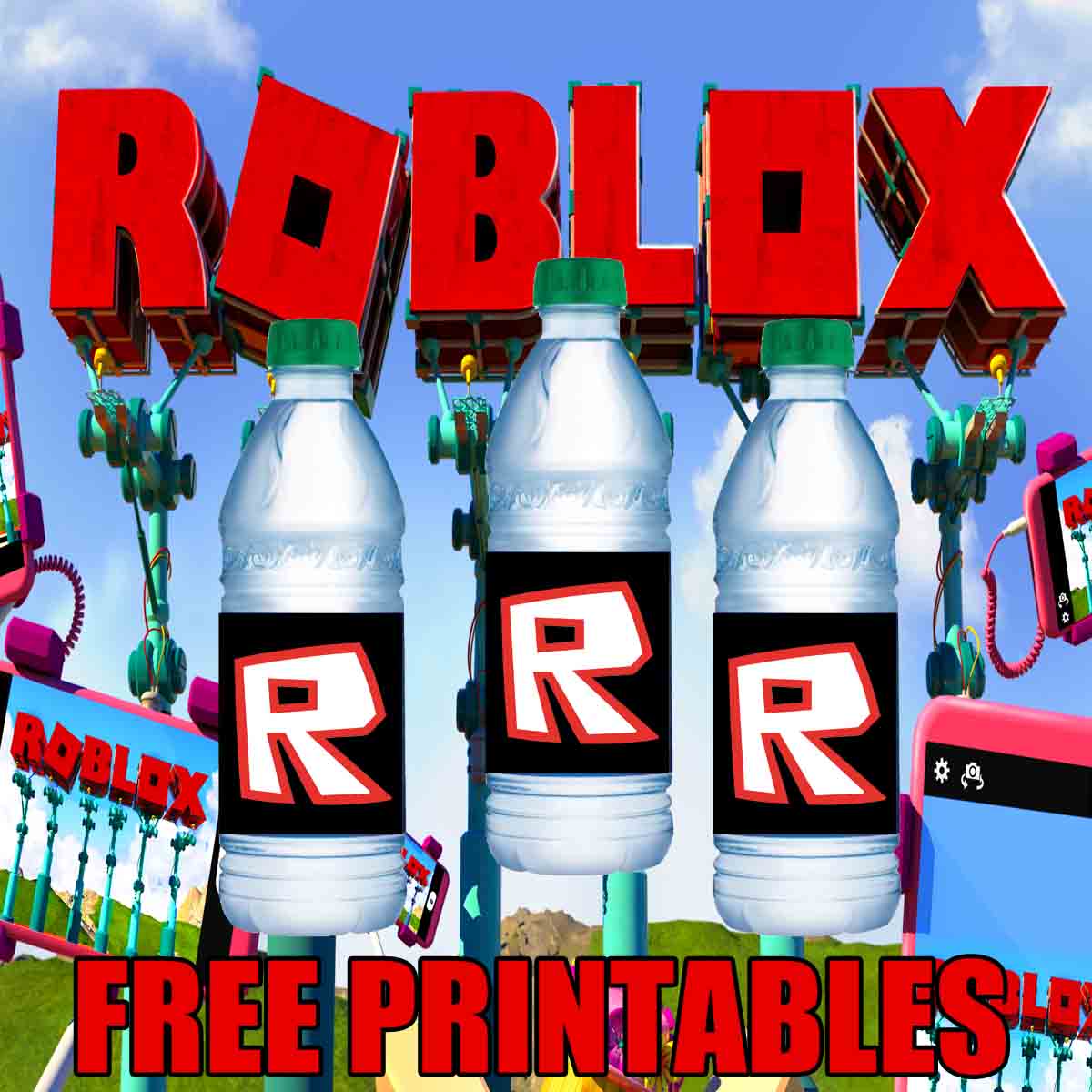 Daisy Celebrates Roblox Birthday Party Printable Files - free roblox party printables