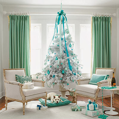 Turquoise decoration for Christmas occasion 