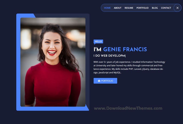 Personal Portfolio Responsive Template