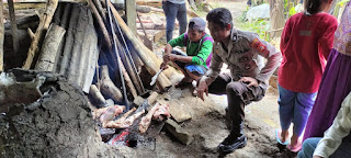 Bhabinkamtibmas Polsek Maiwa Sampaikan Himbauan Kamtibmas Di Desa Binaanya