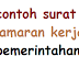 Contoh Surat Lamaran Kerja Pemerintahan Terbaru dan Terbaik