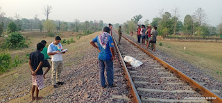 ट्रेन की चपेट में आने से एक अज्ञात युवक की दर्दनाक मौत