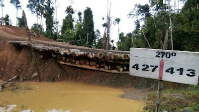 Suku Saguguran Minta PT. SSS Bongkar Jembatan yang Menutup Sungai