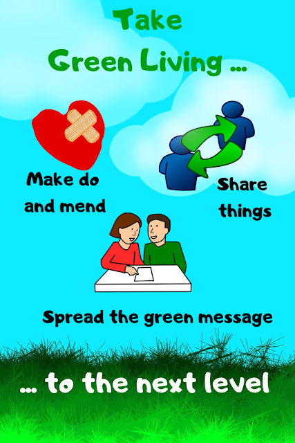 Going greener - mend, share things, spread the green message