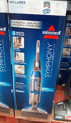 Save time and keep your floors clean with the Bissell Symphony All-In-One Vacuum and Steam Mop