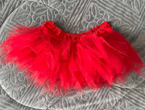 red mini petticoat