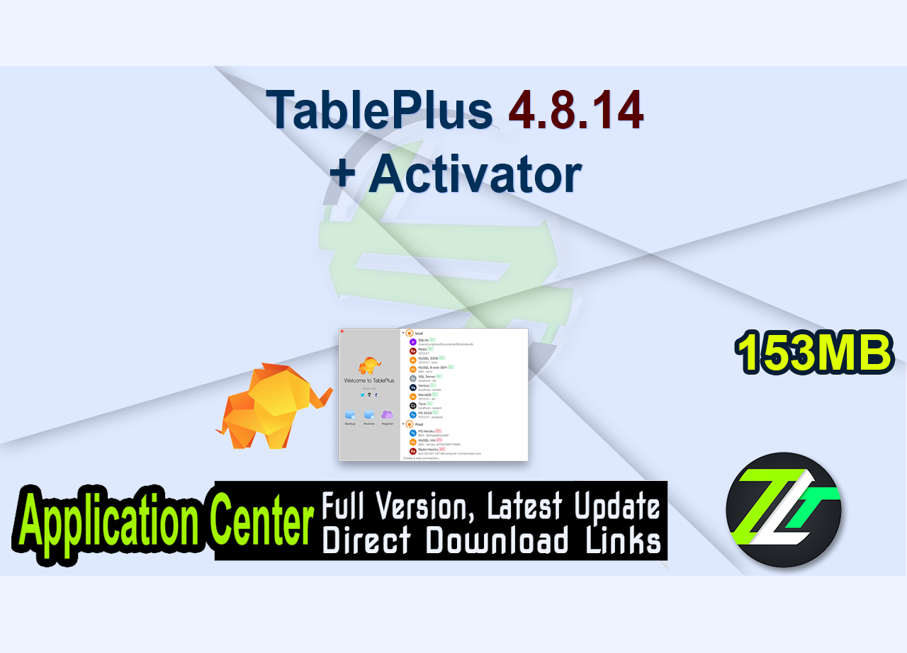 TablePlus 4.8.14 + Activator