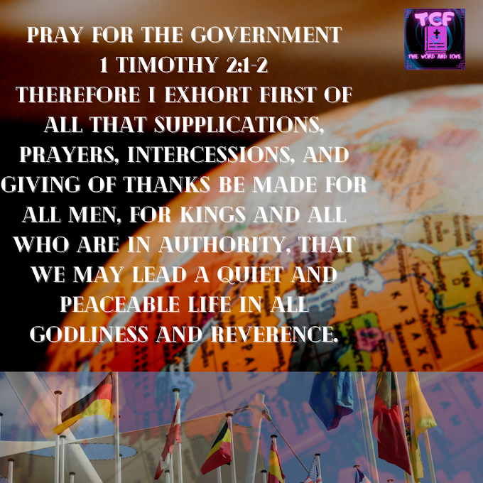 DAILY DEVOTIONAL: PRAY FOR THE GOVERNMENT