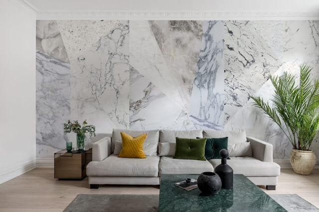 Tapeet DECO #R13426 Big Diamond Marble