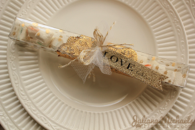 SRM Stickers Blog - Wedding Favors by Juliana - #love #wedding #favors #stickers #twine #clear box #gold