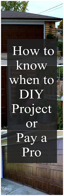 How to know when to do a homeowners project yourself or hire a professional.