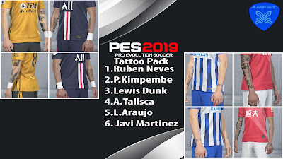 PES 2019 Tattopack V1 by AMFST