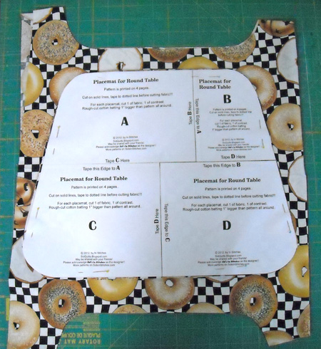 curved placemats for round table