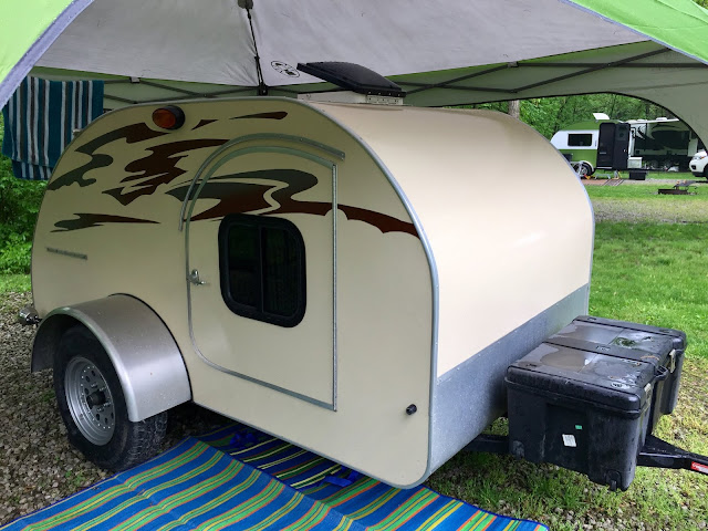 This teardrop trailer was one of seven made by an enthusiast.