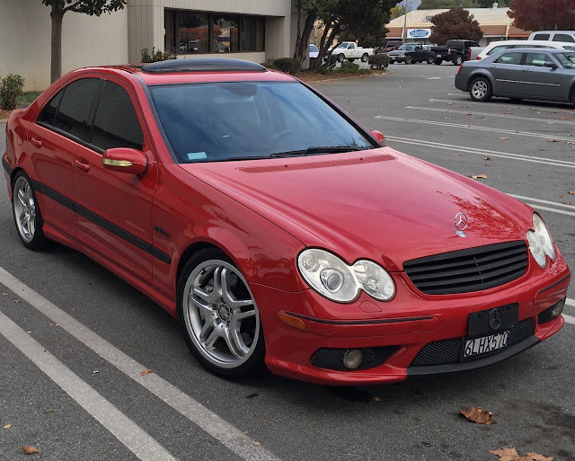 w203 c55 amg red