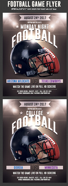  Football Game Flyer Template 2