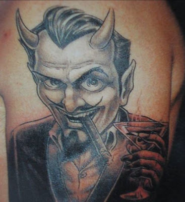 If you are looking for a blue devil tattoo, does that mean you are a bad